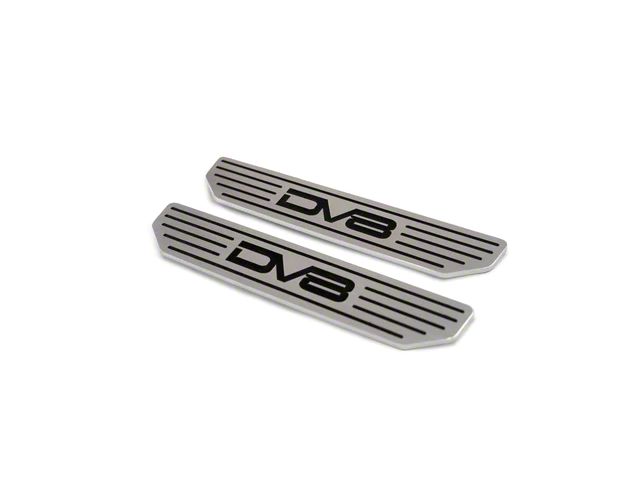 DV8 Offroad Door Sill Plates with DV8 Logo; Rear (18-24 Jeep Wrangler JL 4-Door)