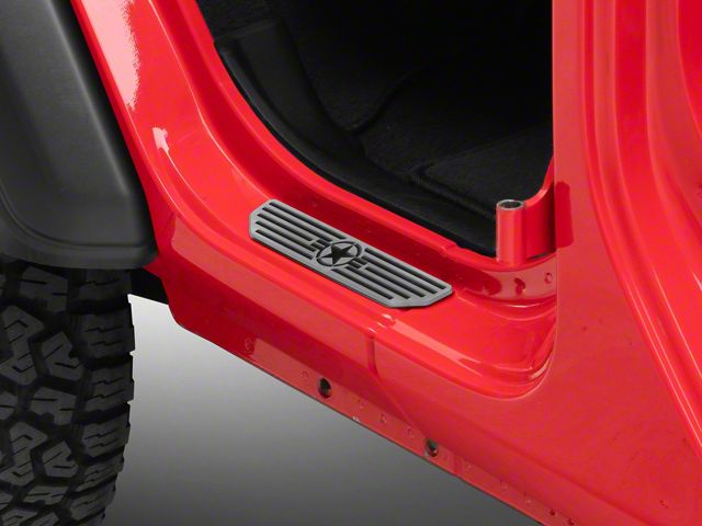 DV8 Offroad Door Sill Plates; Rear (18-24 Jeep Wrangler JL 4-Door)