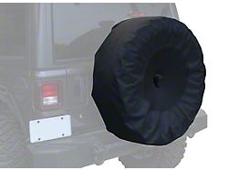 30 to 32-Inch Spare Tire Cover; Black (18-24 Jeep Wrangler JL)