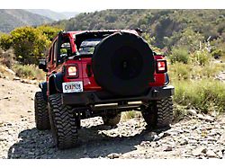 37-Inch Spare Tire Cover; Black (18-24 Jeep Wrangler JL)