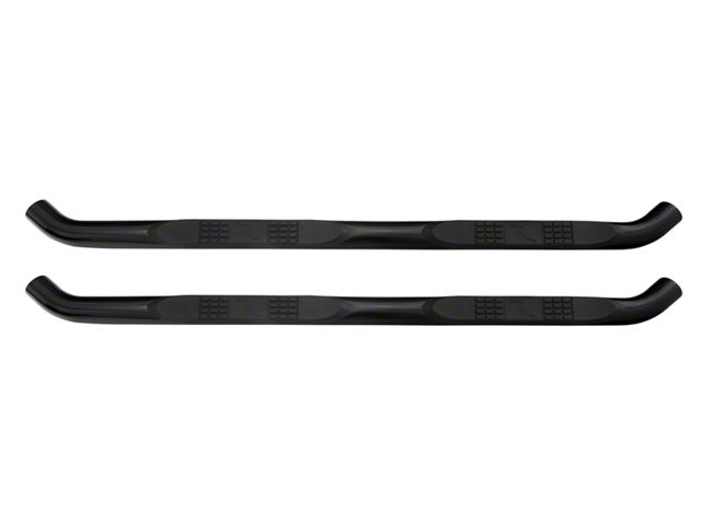 3-Inch Tubular Side Step Bars; Gloss Black (18-24 Jeep Wrangler JL 4-Door)