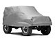 4-Layer Breathable Full Car Cover; Gray (76-06 Jeep CJ5, CJ7, Wrangler YJ & TJ, Excluding Unlimited)