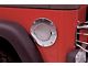 Billet Style Non-Locking Fuel Door; Chrome (97-06 Jeep Wrangler TJ)