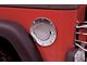 Billet Style Non-Locking Fuel Door; Chrome (07-18 Jeep Wrangler JK)
