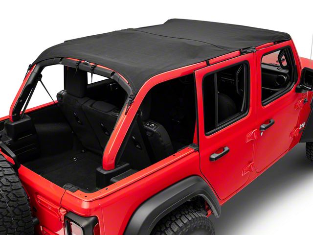 California Brief Soft Top; Black Diamond (18-24 Jeep Wrangler JL 4-Door)