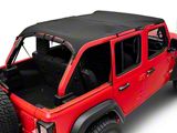 California Brief Soft Top; Black Diamond (18-23 Jeep Wrangler JL 4-Door)