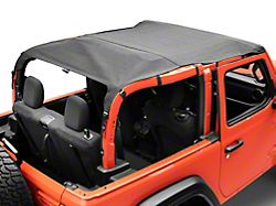 California Brief Soft Top; Black Diamond (18-23 Jeep Wrangler JL 2-Door)