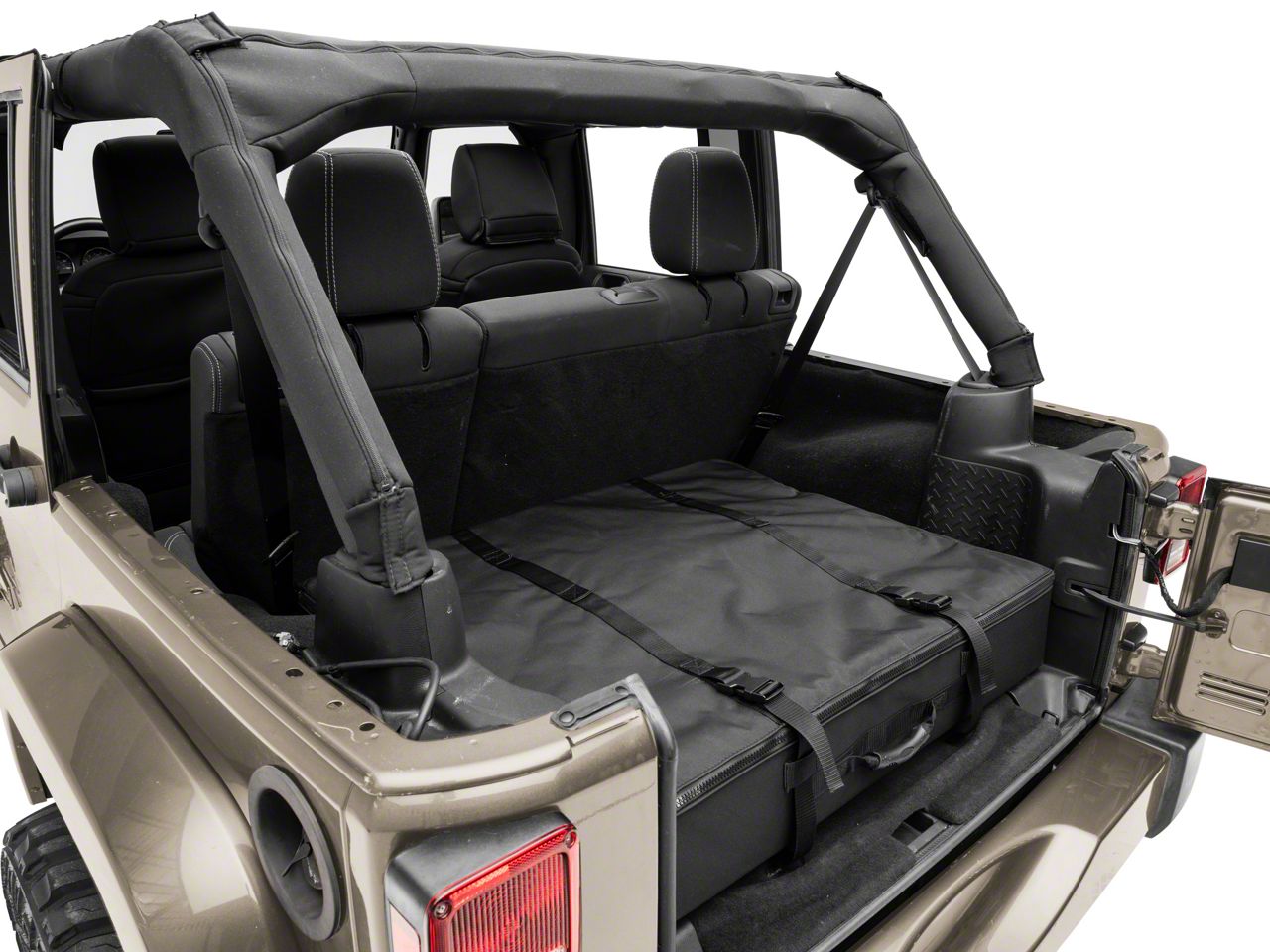 Jeep Wrangler Freedom Top Storage Bag; Black (0718 Jeep Wrangler JK)