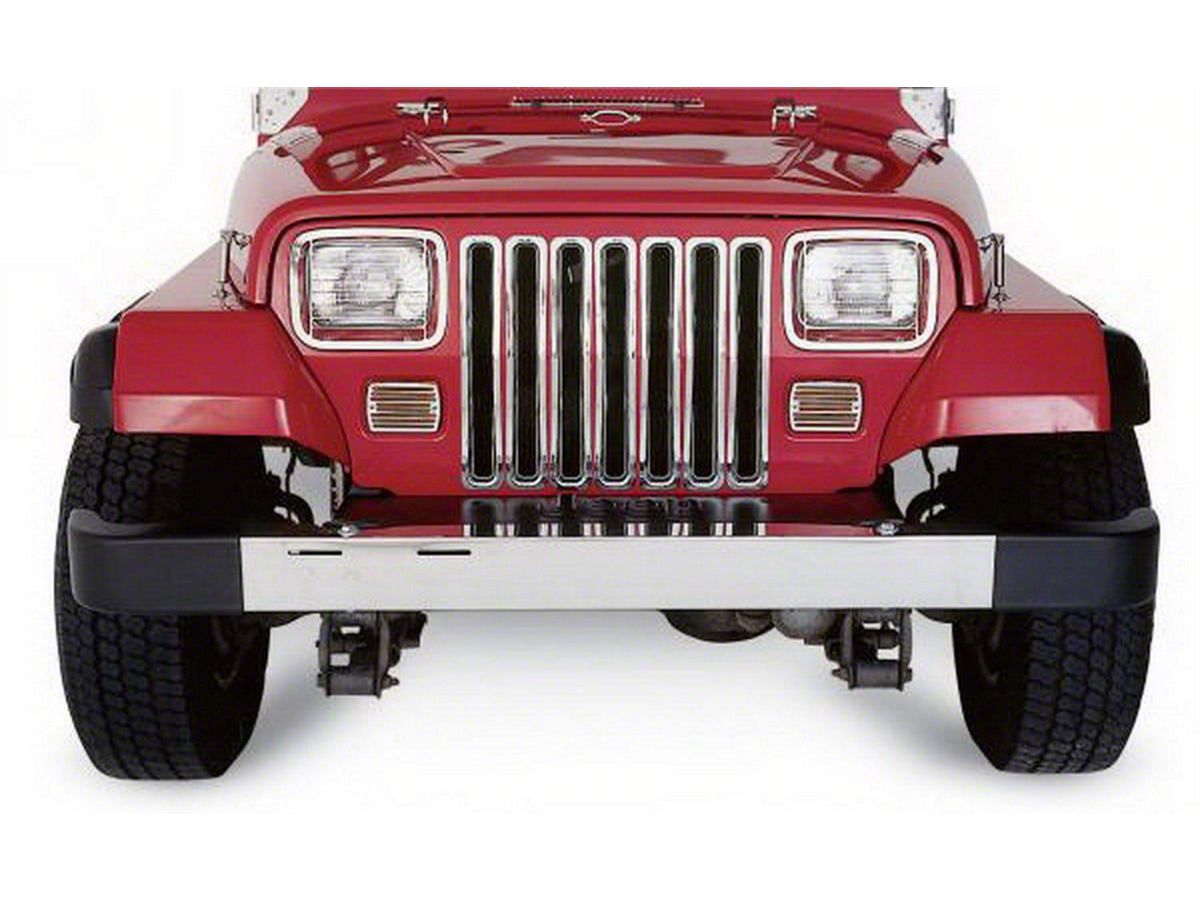 Jeep Wrangler Grille Insert; Chrome (87-95 Jeep Wrangler YJ)