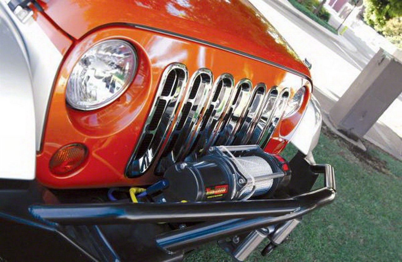 Grille Insert; Chrome (07-18 Jeep Wrangler JK)