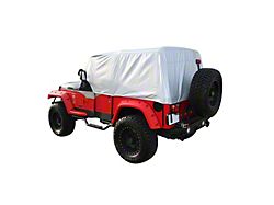 Multiguard Water Repellent Cab Cover; Silver (92-06 Jeep Wrangler YJ & TJ, Excluding Unlimited)