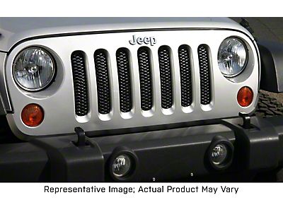 Jeep Wrangler Grille; Matte Black (07-18 Jeep Wrangler JK)