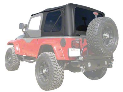 Premium Replacement Soft Top with Tinted Windows; Black Diamond (97-06 Jeep Wrangler TJ w/ Full Steel Doors, Excluding Unlimited)