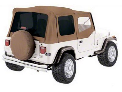 Replacement Soft Top with Tinted Windows; Spice Denim (88-95 Jeep Wrangler YJ)