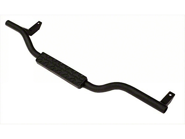 Slimline 2-Inch Drop Side Step Bars; Textured Black (97-06 Jeep Wrangler TJ, Excluding Unlimited)