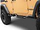 Slimline 2-Inch Drop Side Step Bars; Textured Black (07-18 Jeep Wrangler JK 4-Door)