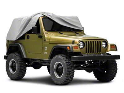 Waterproof Cab Cover; Gray (92-06 Jeep Wrangler YJ & TJ, Excluding Unlimited)
