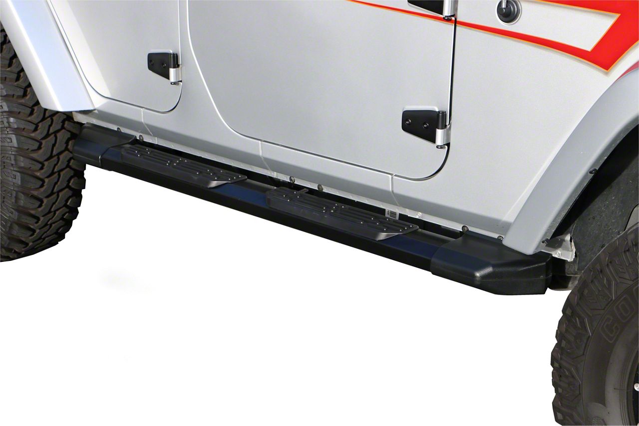 Jeep Wrangler Xtremeline Side Step Bars; Semi-Gloss Black (07-18 Jeep ...