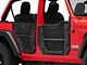 Front and Rear Trail Doors; Textured Black (18-24 Jeep Wrangler JL 4-Door)