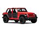 Front and Rear Trail Doors; Textured Black (18-24 Jeep Wrangler JL 4-Door)