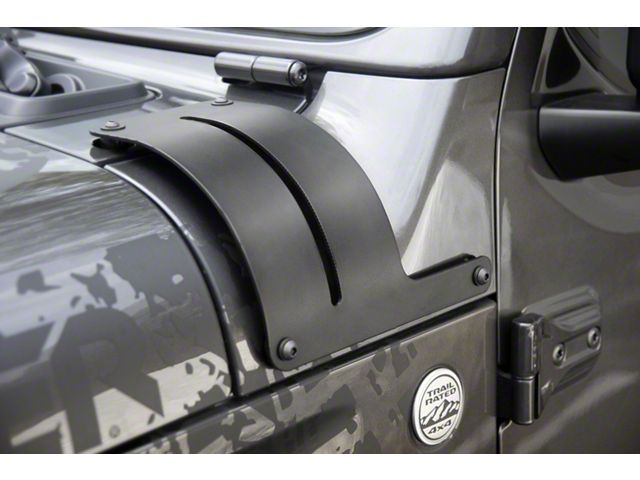 Adjustable Cowl Cover Light Mounting Brackets (18-24 Jeep Wrangler JL, Excluding 4xe)