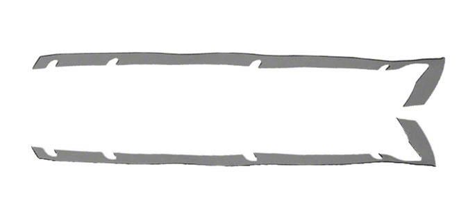 Hard Top Rear Side Seal; Driver and Passenger Side (07-18 Jeep Wrangler JK 4-Door)