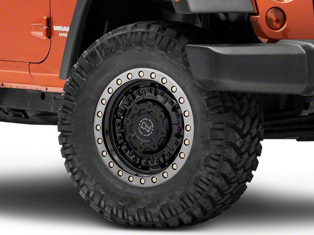 Black Rhino Abrams Gloss Gunblack with Machined Dark Tint Lip Wheel; 18x9.5 (07-18 Jeep Wrangler JK)