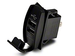 RedRock Dual USB 4.2 AMP Fast-Charger Rocker Switch (97-24 Jeep Wrangler TJ, JK & JL)