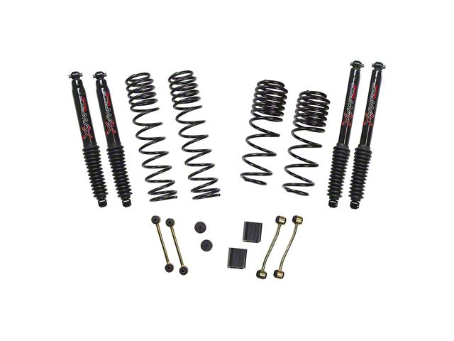 SkyJacker 2.50-Inch Dual Rate Long Travel Suspension Lift Kit with Black MAX Shocks (20-24 3.0L EcoDiesel Jeep Wrangler JL 4-Door, Excluding Rubicon)
