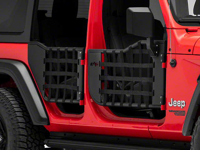 Tubular Matrix Doors with Mirrors (18-22 Jeep Wrangler JL 4-Door)
