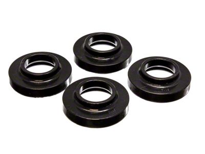 0.75-Inch Front or Rear Coil Spring Lift Isolators; Black (84-01 Jeep Cherokee XJ)