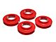 0.75-Inch Front or Rear Coil Spring Lift Isolators; Red (97-06 Jeep Wrangler TJ)