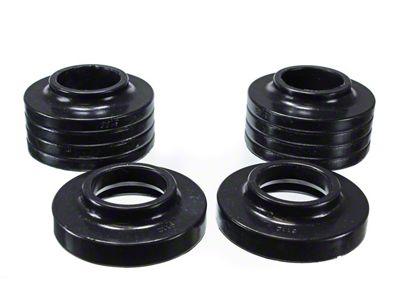 1.75-Inch Front or Rear Coil Spring Lift Isolators; Black (93-98 Jeep Grand Cherokee ZJ)