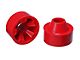 1.75-Inch Rear Coil Spring Spacers; Red (07-18 Jeep Wrangler JK)