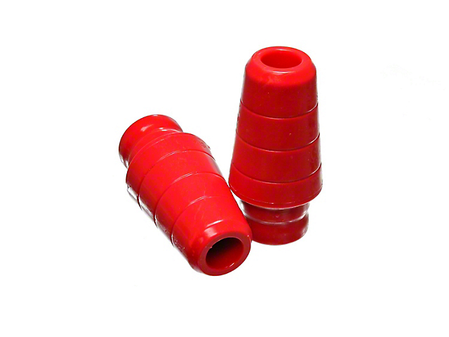 Front Bump Stops for 1.75-Inch Lift; Red (97-06 Jeep Wrangler TJ)