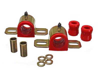 Front Sway Bar Bushings; 30mm; Red (97-06 Jeep Wrangler TJ)