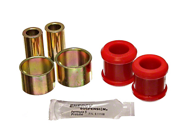 Front Track Arm Bushings; Red (07-11 Jeep Wrangler JK)