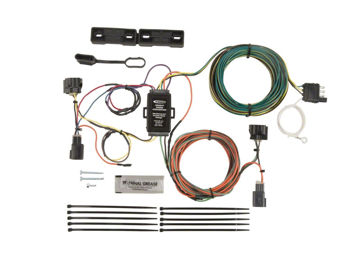Jeep Wrangler Plug-In Simple Vehicle to Trailer Wiring Harness for Vehicles  Towed By A Motorhome (97-06 Jeep Wrangler TJ)