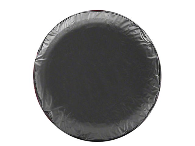 Spare Tire Cover with Camera Port; Solid Black (18-24 Jeep Wrangler JL)