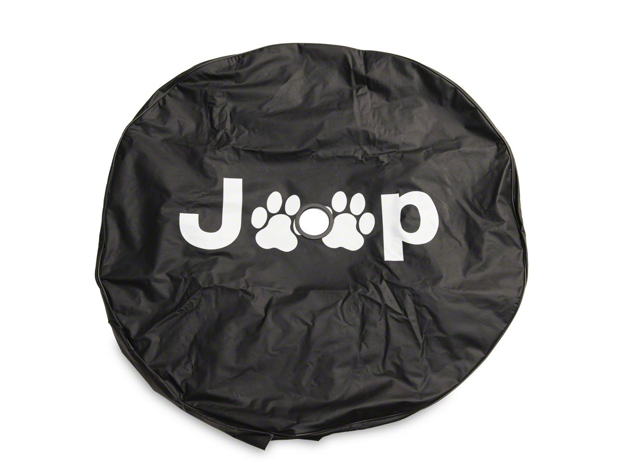 Jeep Wrangler Jeep Paw Spare Tire Cover with Camera Port; Black (18-23 Jeep  Wrangler JL) Free Shipping