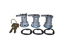 3 Door Lock Cylinder Kit (81-90 Jeep CJ5, CJ7, Wrangler YJ w/ Full Steel Doors)
