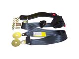 3-Point Front Seat Belt; Black (82-95 Jeep CJ5, CJ7 & Wrangler YJ)