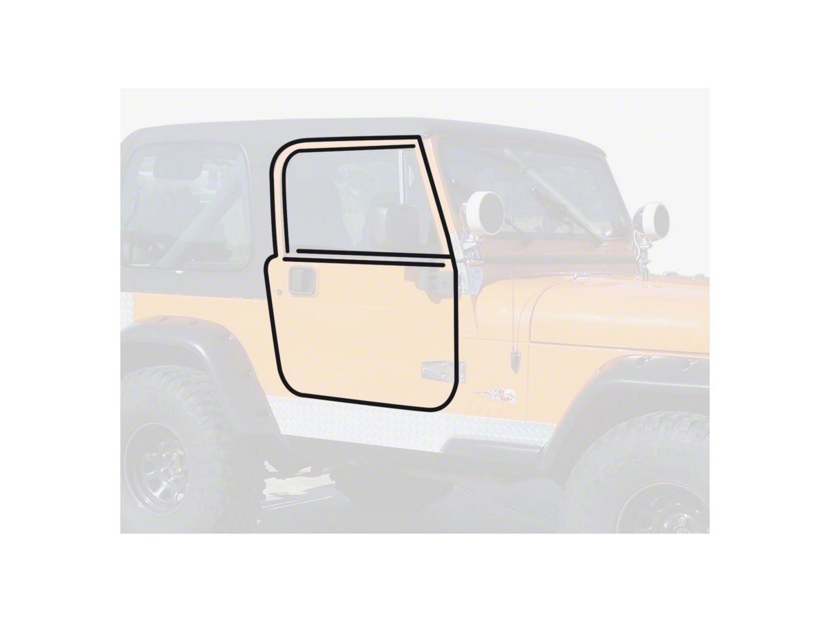 Jeep Wrangler Door Seal Master Kit (76-95 Jeep CJ7 & Wrangler YJ w/ Full  Steel Doors)