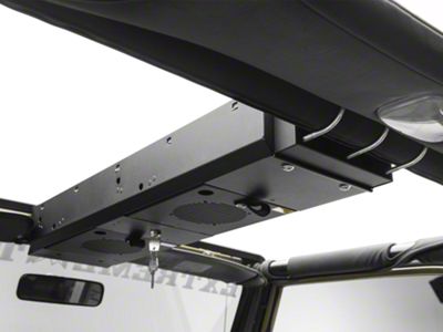 Tuffy Security Products 2-Compartment Overhead Security Console (76-02 Jeep CJ5, CJ7, Wrangler YJ & TJ)