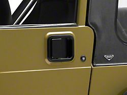 Exterior Door Handles; Black (81-06 Jeep CJ7, Wrangler YJ & TJ w/ Full Steel Doors)