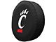 University of Cincinnati Spare Tire Cover; Black (66-18 Jeep CJ5, CJ7, Wrangler YJ, TJ & JK)