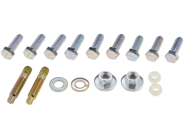 Exhaust Manifold Hardware Kit; 3/8-16 and 3/8-24-Inch (91-06 4.0L Jeep Wrangler YJ & TJ)