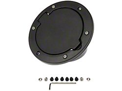 Non-Locking Fuel Door; Black (07-18 Jeep Wrangler JK)