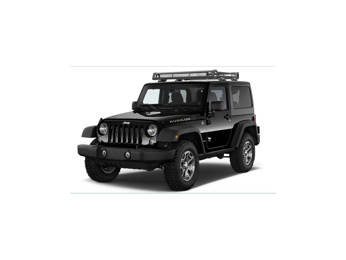 Jeep Wrangler Traveler Hard Top Roof Rack with 40-Inch LED Light Bar (07-18 Jeep  Wrangler JK 4-Door) - Free Shipping