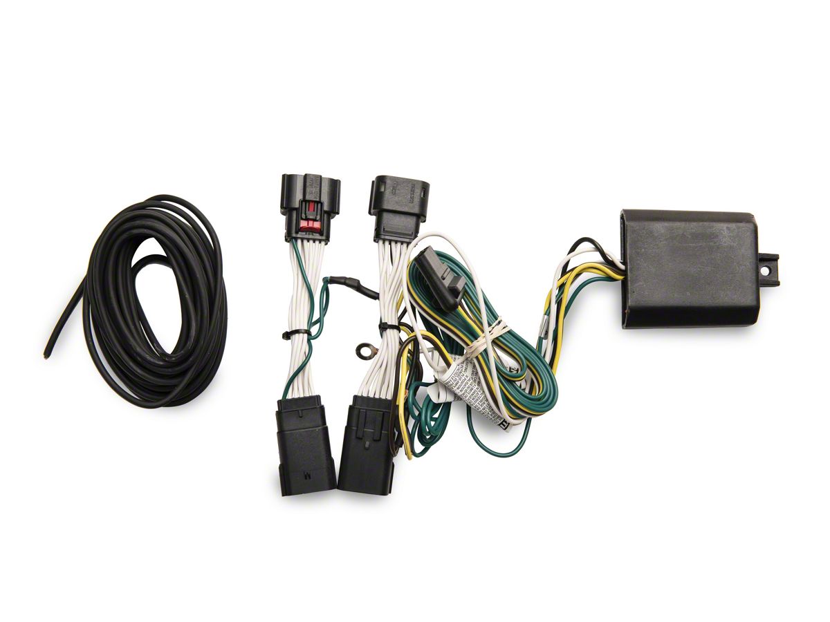 Jeep Wrangler 4-Way Flat Output Hitch Wiring Harness (18-23 Jeep Wrangler  JL) - Free Shipping